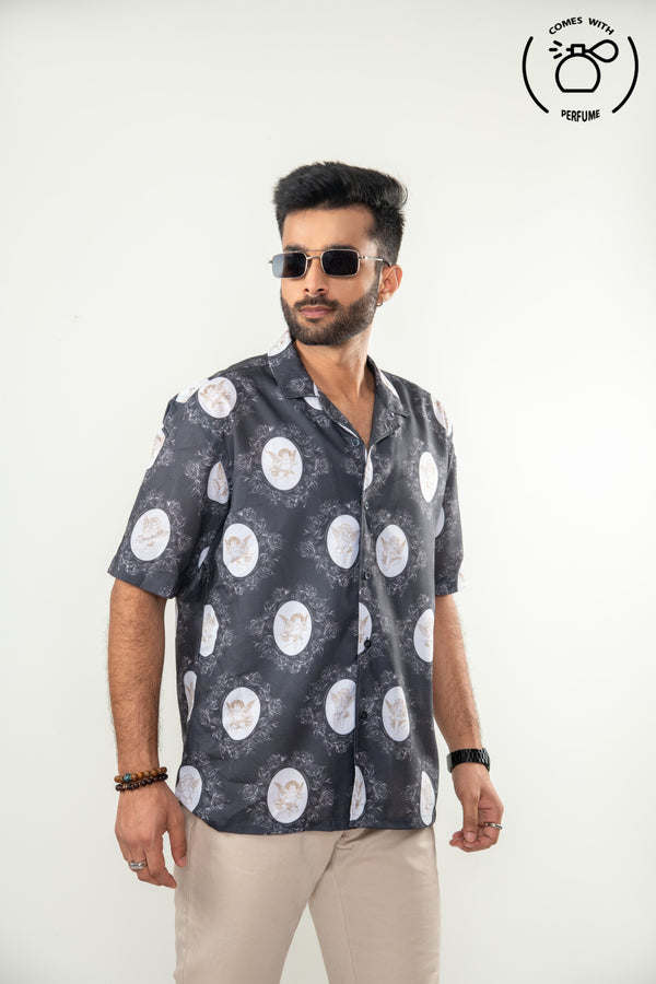 Celestial angels inspired cuban Shirt