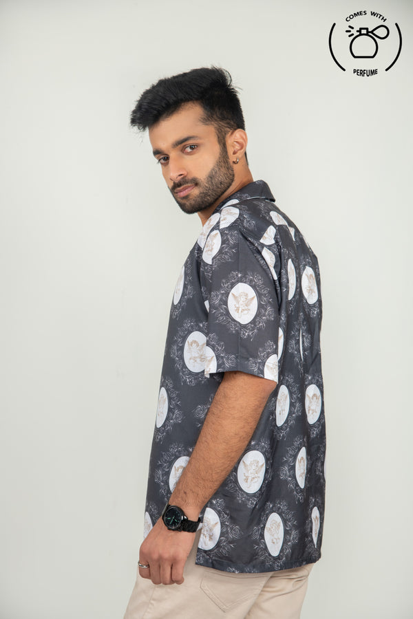 Celestial angels inspired cuban Shirt