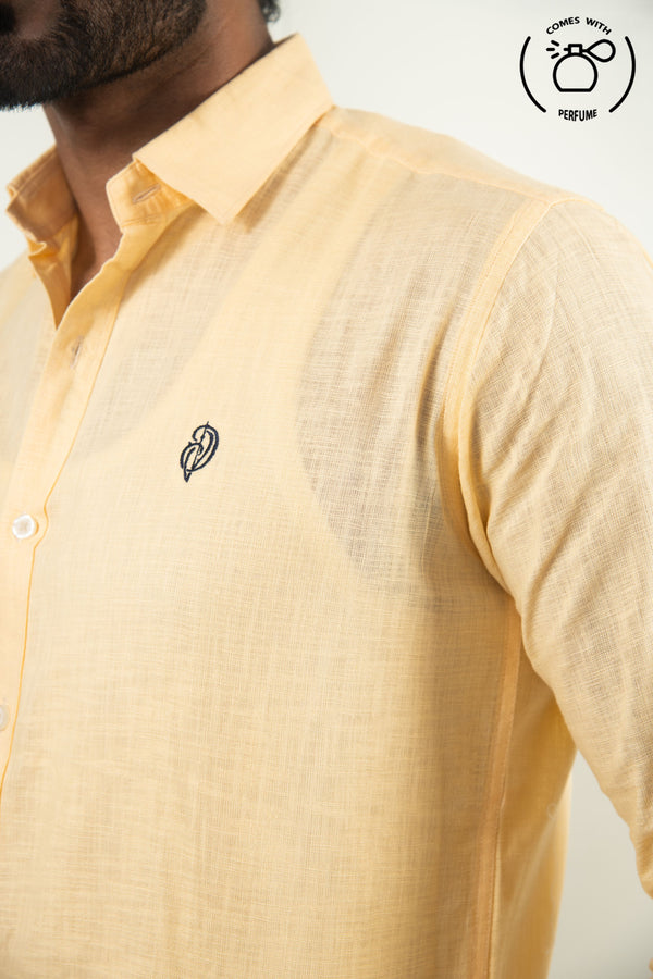 Linen Cotton Light Yellow