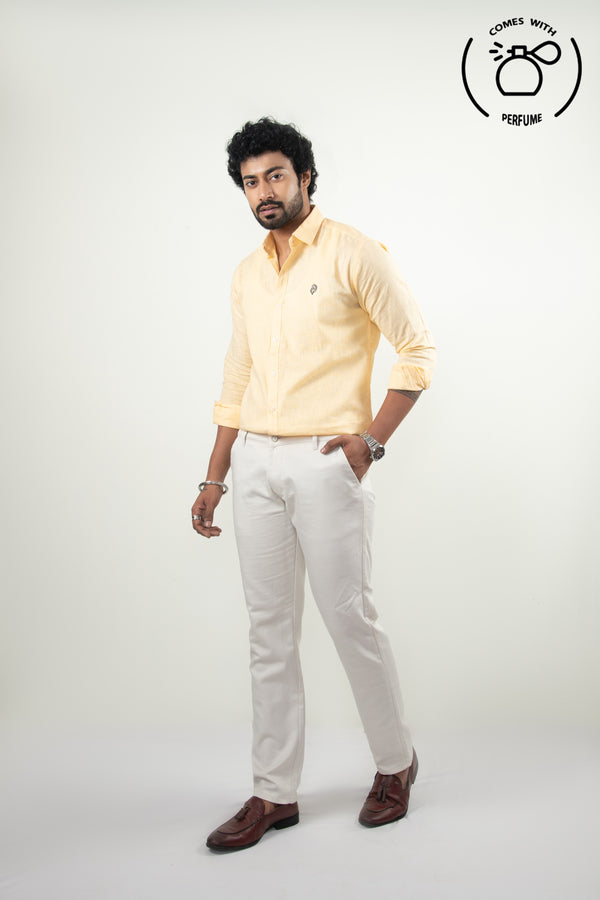 Linen Cotton Light Yellow