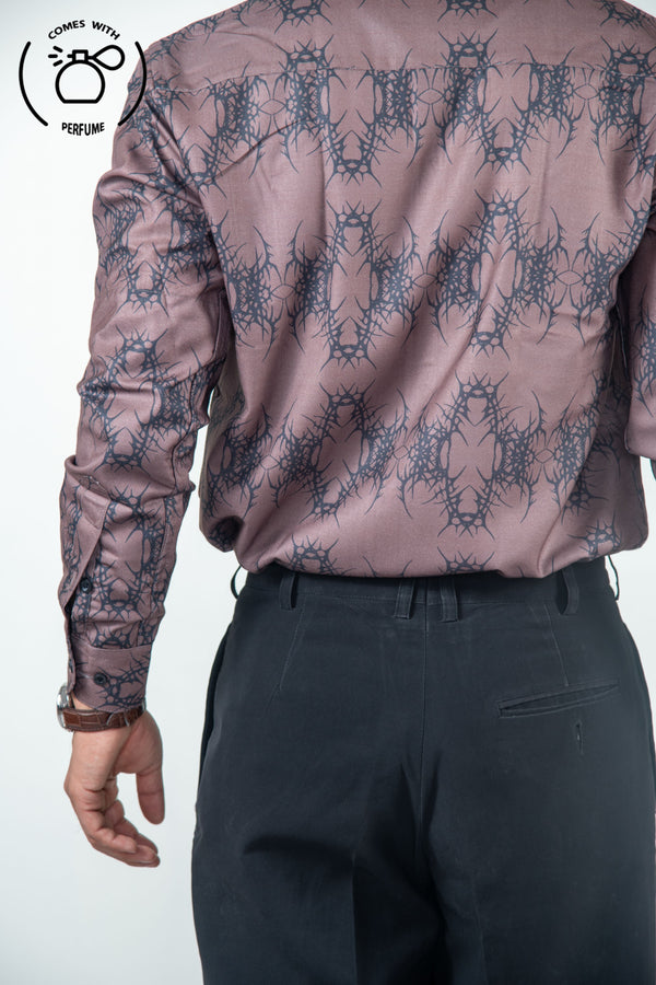 Brown Printed Shirt