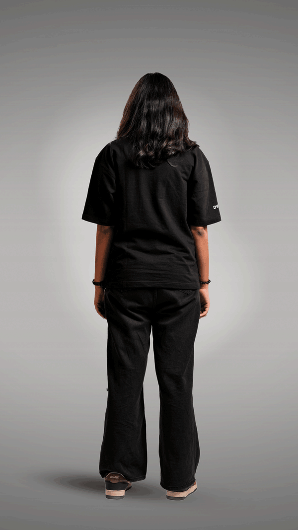 Unisex Black high density somebody printed shirt