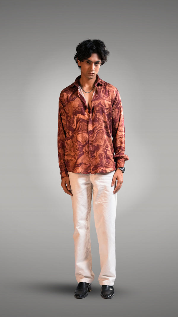 Espresso inspired printed shirt