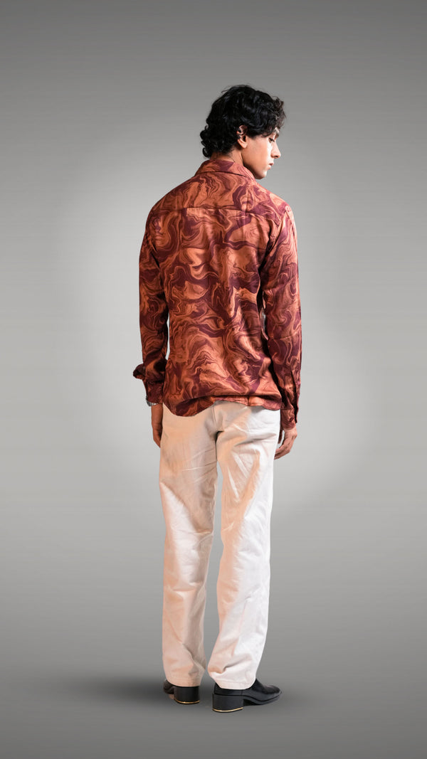 Espresso inspired printed shirt