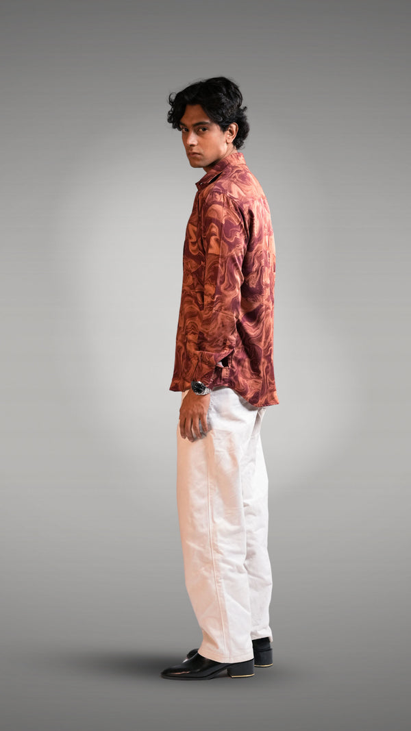 Espresso inspired printed shirt