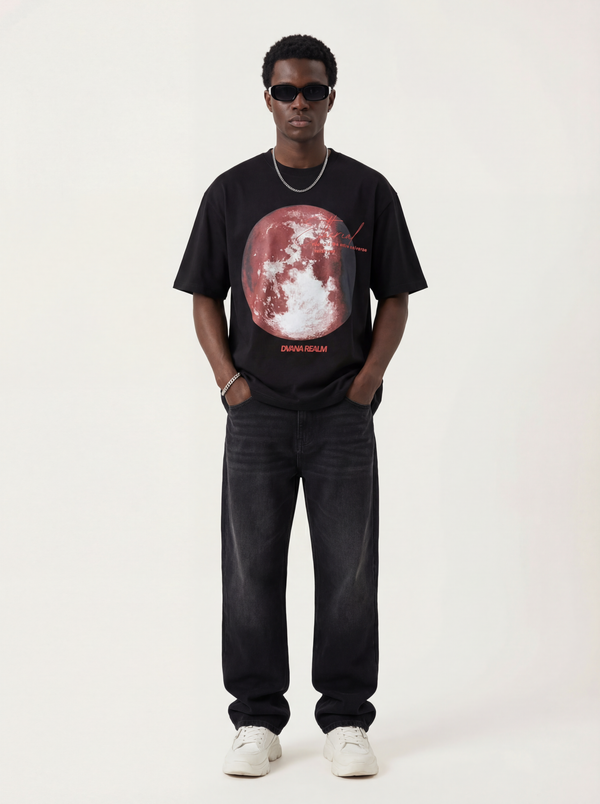Unisex bloodmoon inspired oversize tee