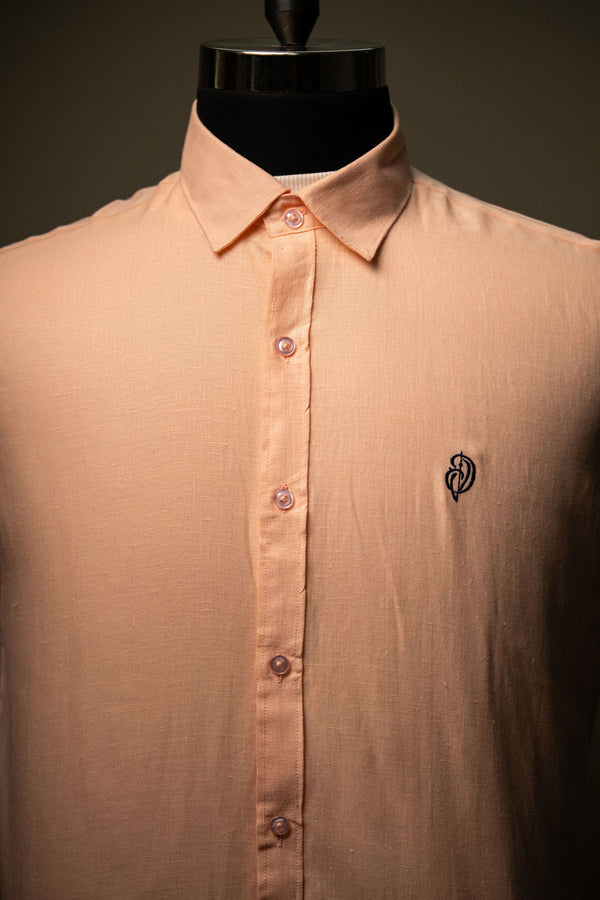 100 % Linen Light Pink Shirt