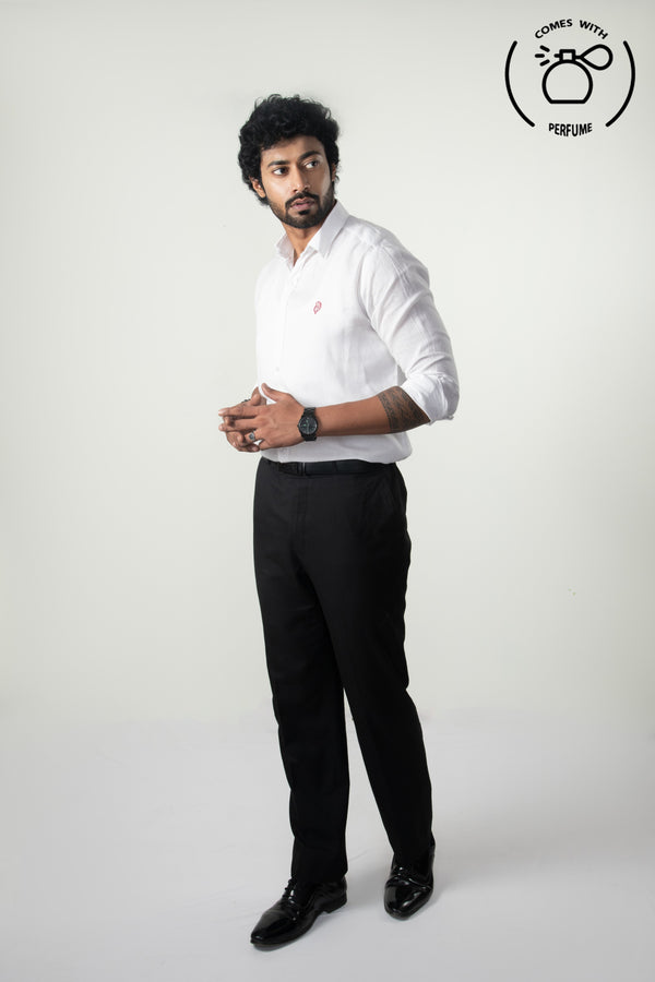 100 % Linen White Shirt