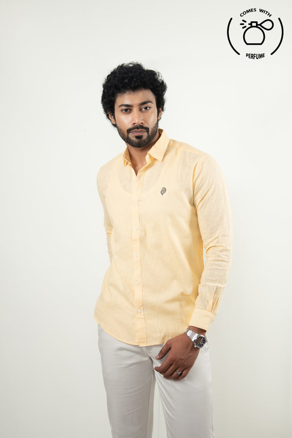 Linen Cotton Light Yellow