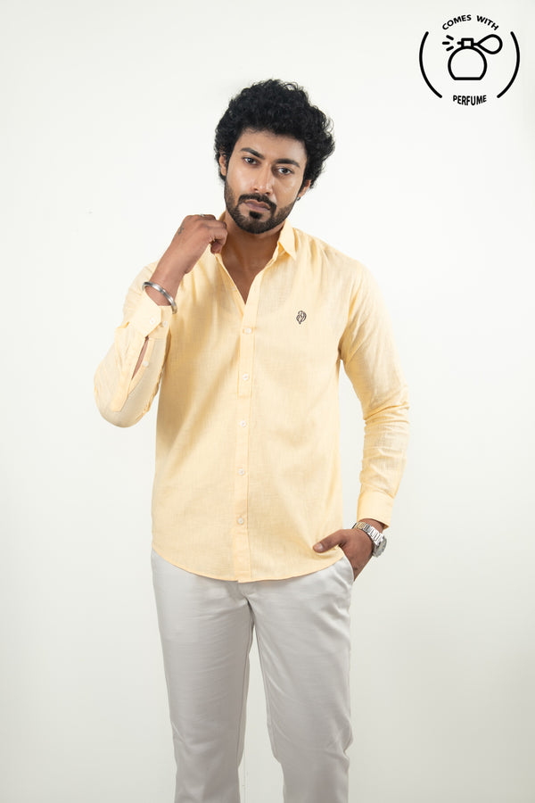 Linen Cotton Light Yellow