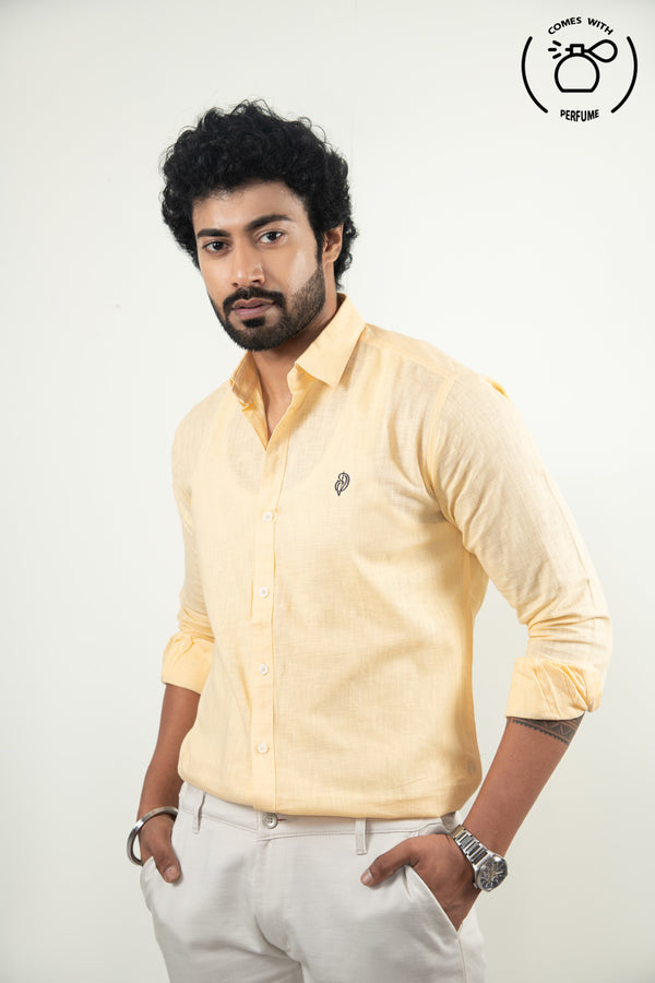 Linen Cotton Light Yellow