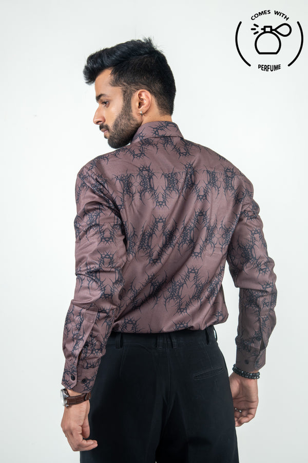Espresso inspired printed shirt